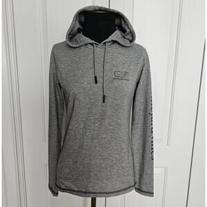 EUC Vineyard Vines PERFORMANCE Women's Heathered Gray Hoodie Jacket XS